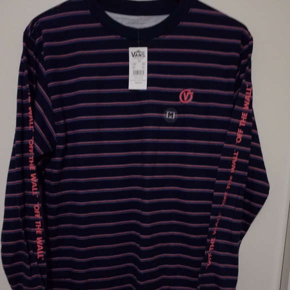 vans red long sleeve